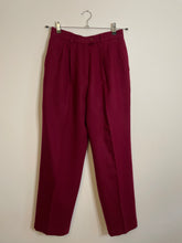 Load image into Gallery viewer, Burgundy Wool Slacks