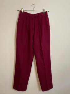 Burgundy Wool Slacks