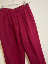 Load image into Gallery viewer, Burgundy Wool Slacks