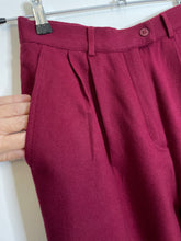 Load image into Gallery viewer, Burgundy Wool Slacks