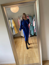 Load image into Gallery viewer, Etienne Aginer 80s Blue Wool Dress