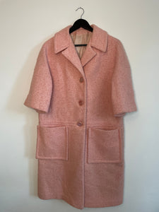 Baby Pink Wool Coat