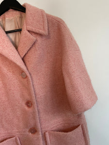 Baby Pink Wool Coat