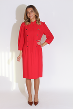 Load image into Gallery viewer, Red Wool Dress