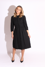 Load image into Gallery viewer, Dark Grey 60s Wool Dress