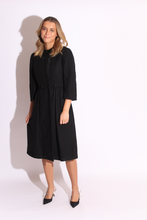 Load image into Gallery viewer, Dark Grey 60s Wool Dress