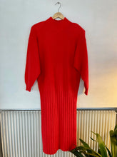 Load image into Gallery viewer, Dark Orange Angora Knit Dress