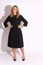 Load image into Gallery viewer, Dark Grey 60s Wool Dress