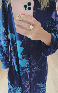 Floral Print Robe