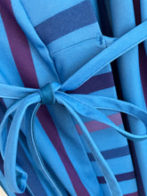 Load image into Gallery viewer, Blue Striped Poly Robe