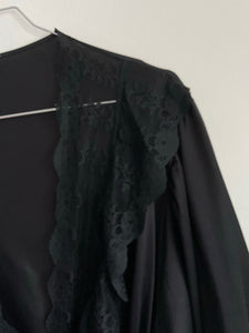 Black Lace Robe