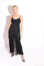 Load image into Gallery viewer, Black Fringe Jumpsuit 60s