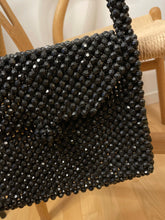 Load image into Gallery viewer, Black Bead Shoulder Bag