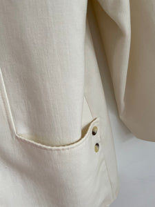 Creme Wool Blend Jacket