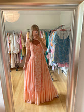 Load image into Gallery viewer, Coral Boho 70s Maxi Dress