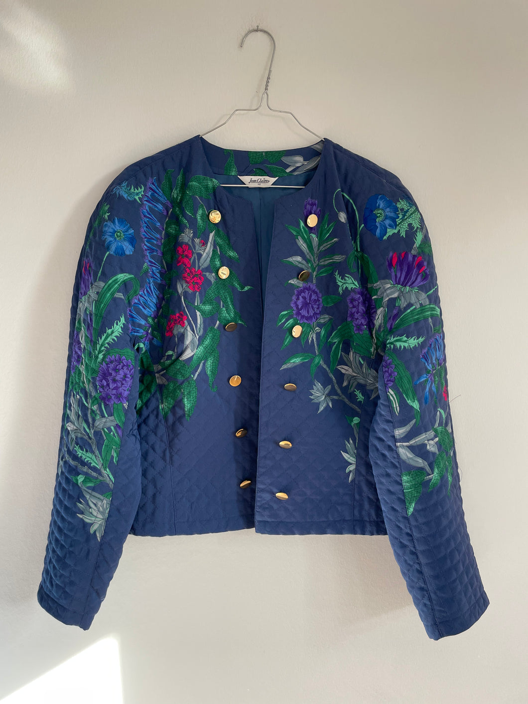 Quilted Floral Print Jacket