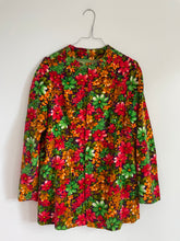 Load image into Gallery viewer, Floral Print Velvet Jacket