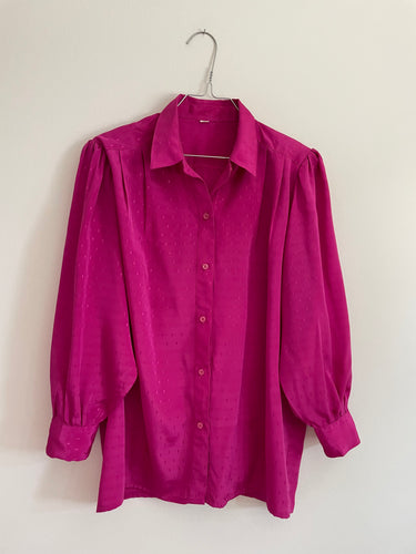 Pink Puff Sleeve Shirt