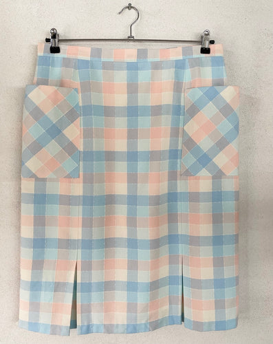 Pastel Checkered Skirt