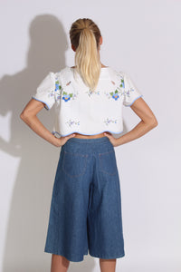 Denim Culottes 70s