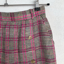 Load image into Gallery viewer, Checkered Wool Midi Skirt