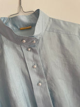 Load image into Gallery viewer, Pale Blue Pearl Button Shirt