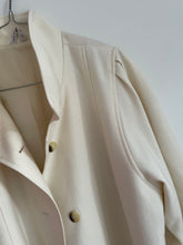 Load image into Gallery viewer, Creme Wool Blend Jacket