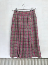 Load image into Gallery viewer, Checkered Wool Midi Skirt