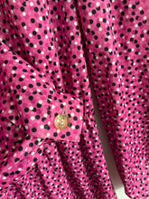 Load image into Gallery viewer, Pink Dotted Poly Dress