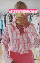 Load image into Gallery viewer, Pink Floral Print Shirt