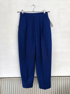 Blue 80s Pure Wool Pants