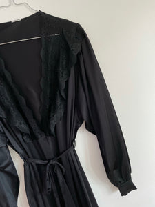 Black Lace Robe